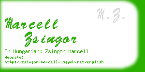 marcell zsingor business card